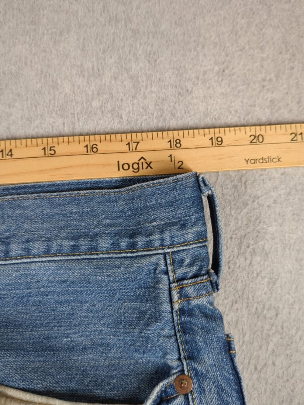 Polo Ralph Lauren Jeans Men's 36x32 (Actual 36x31) Blue Hampton Relaxed Straight - Picture 5 of 11